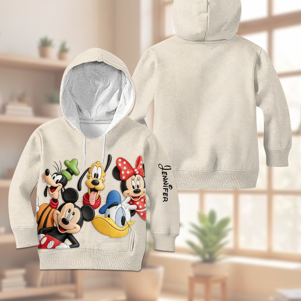 Magic Friends - Personalized Mouse Kid Hoodie & Kid Jogger Sweatpants
