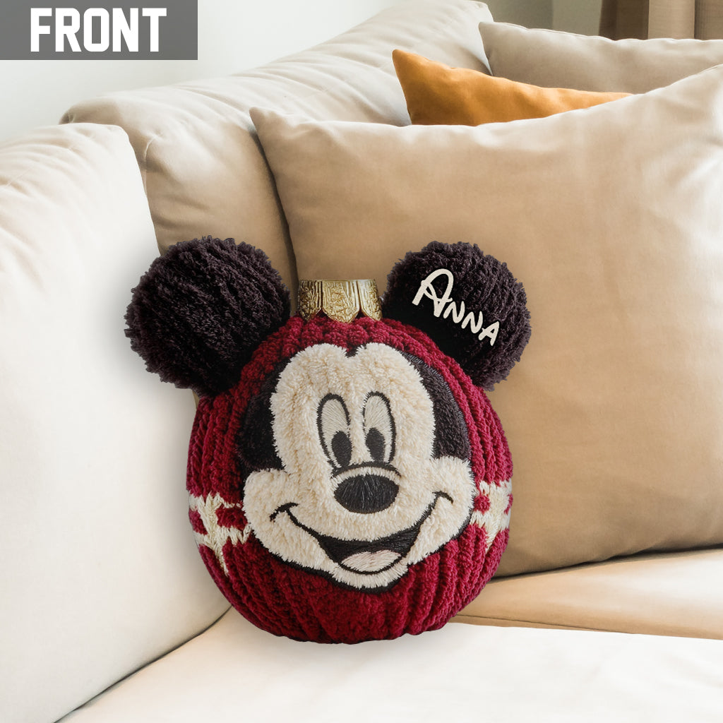 Magical Friends And Christmas Ornament Gift - Personalized Mouse Shaped Pillow