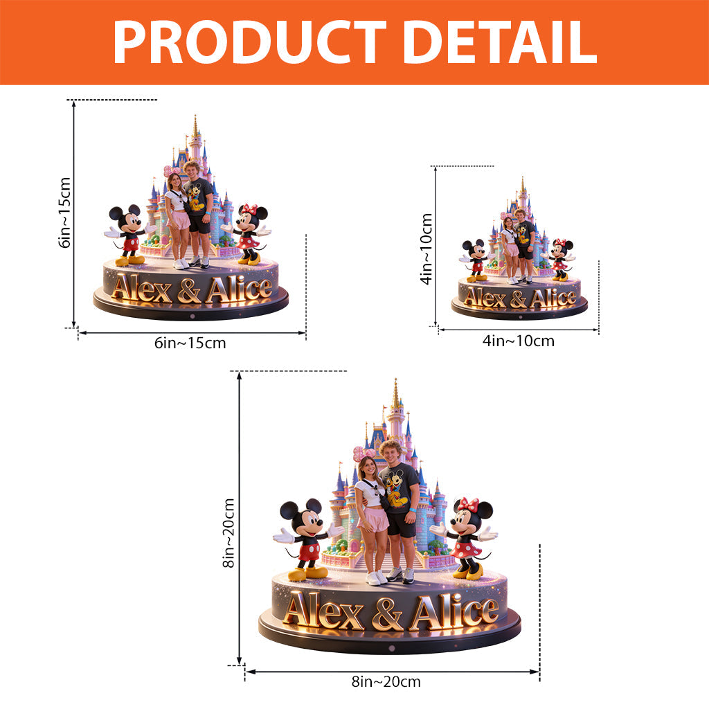 Family Disneyland Trip - Personalized Family Custom Shaped Acrylic Plaque