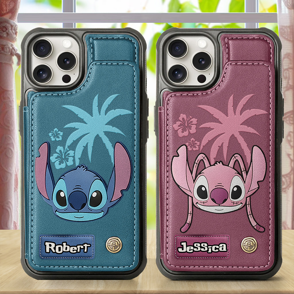 Ohana Alien Custom Name - Personalized Ohana Wallet Phone Case