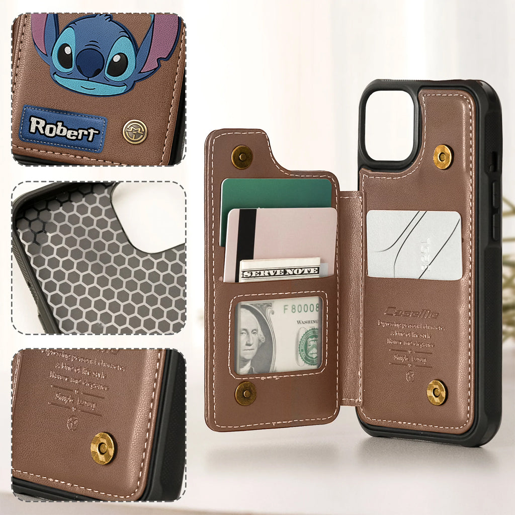 Ohana Alien Custom Name - Personalized Ohana Wallet Phone Case