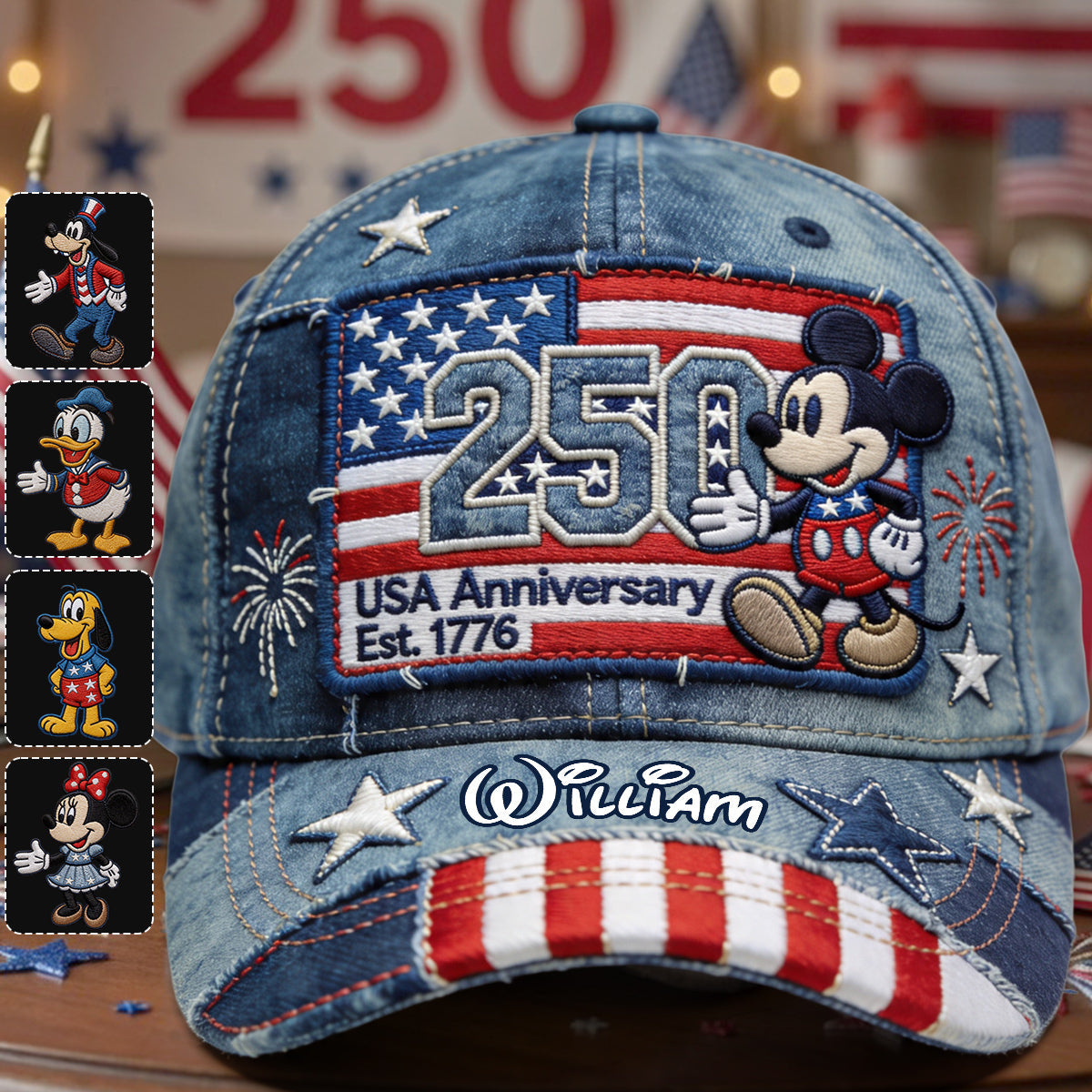 250th Anniversary - Personalized Mouse Classic Cap