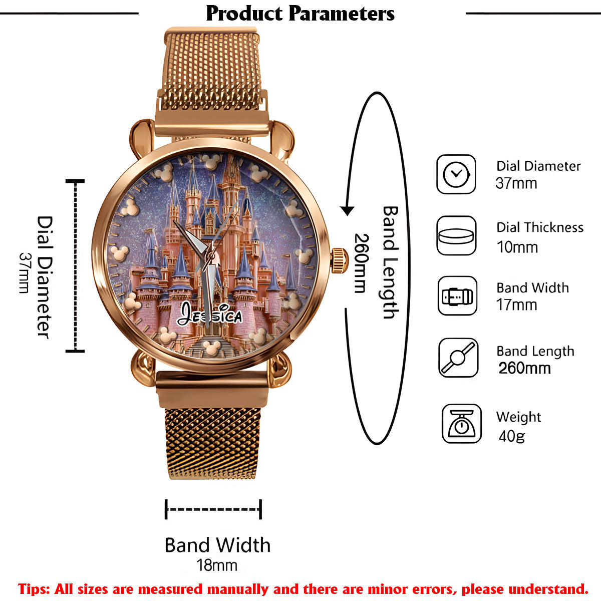 Magical Moments - Personalized Mouse Women Hand Watch