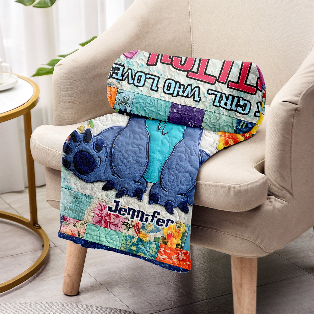 Just A Girl Who Loves Stitch - Personalized Ohana Blanket