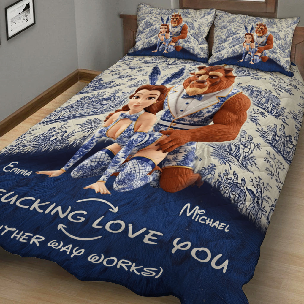 I Love You - Personalized Couple Quilt Set