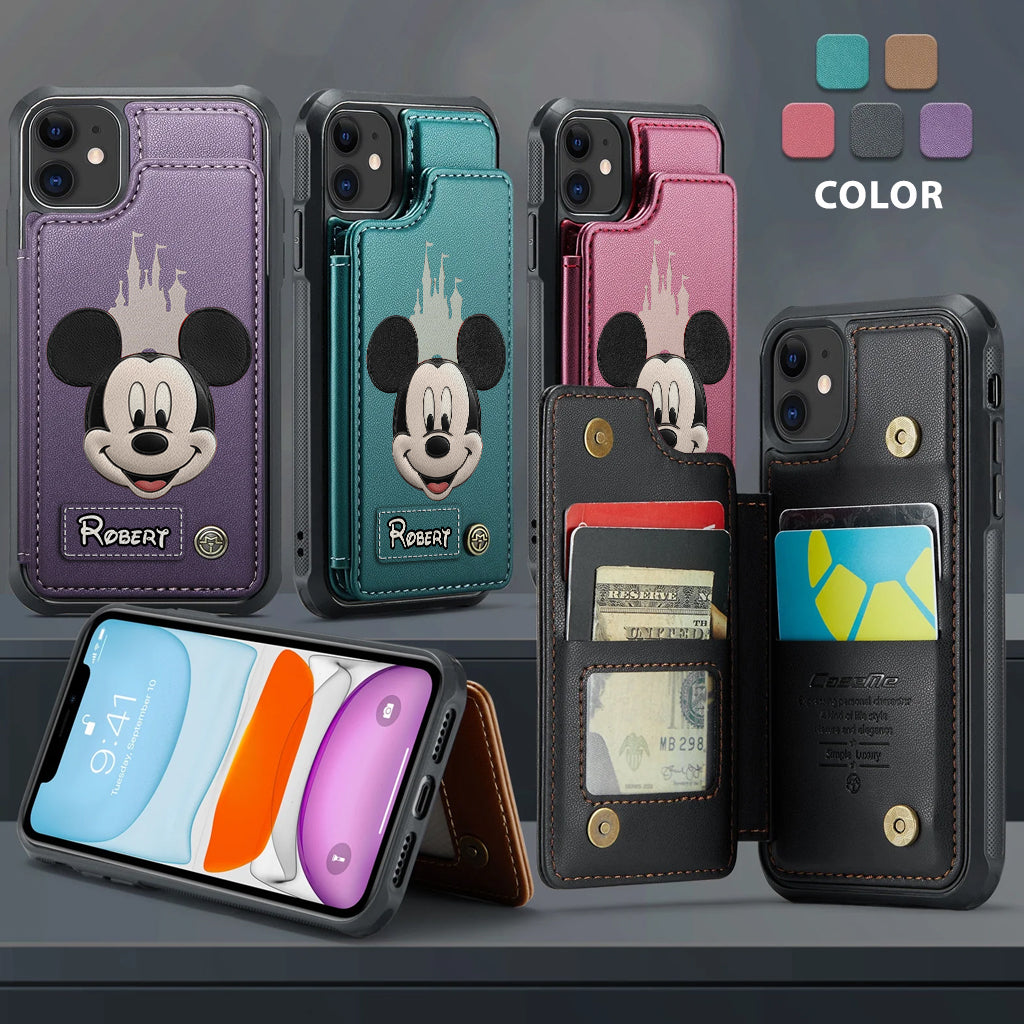 Dream Magic Custom Name - Personalized Mouse Wallet Phone Case