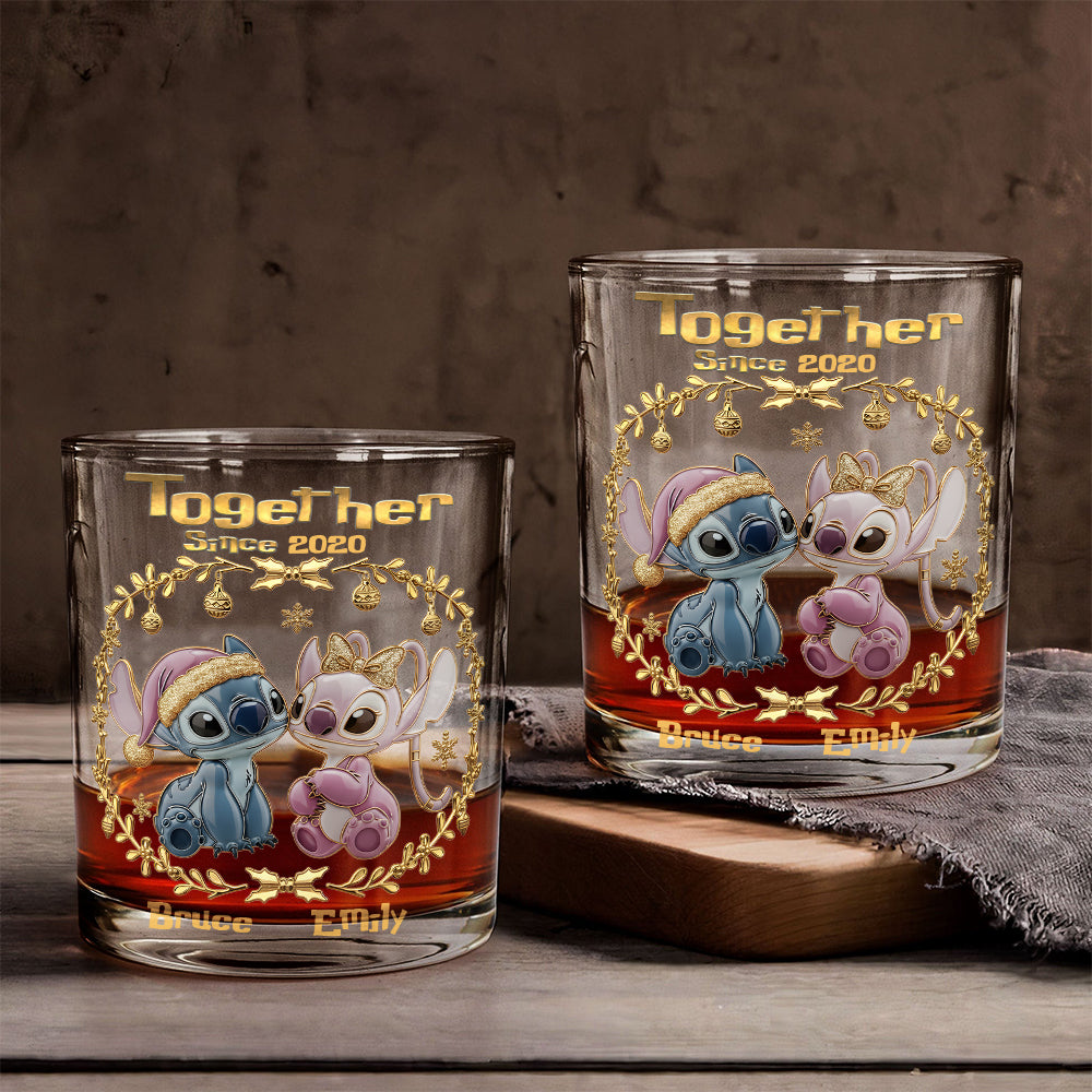 Together Since - Personalized Ohana Whiskey Glass