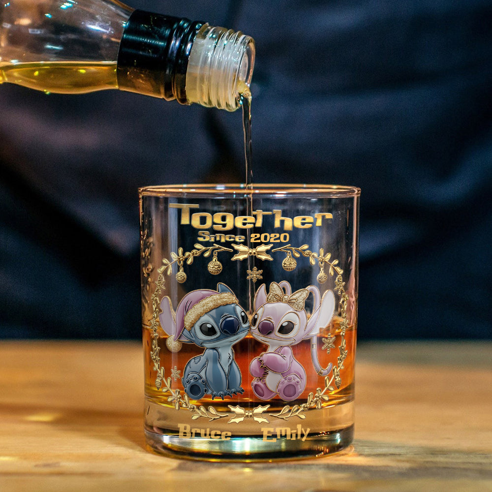 Together Since - Personalized Ohana Whiskey Glass