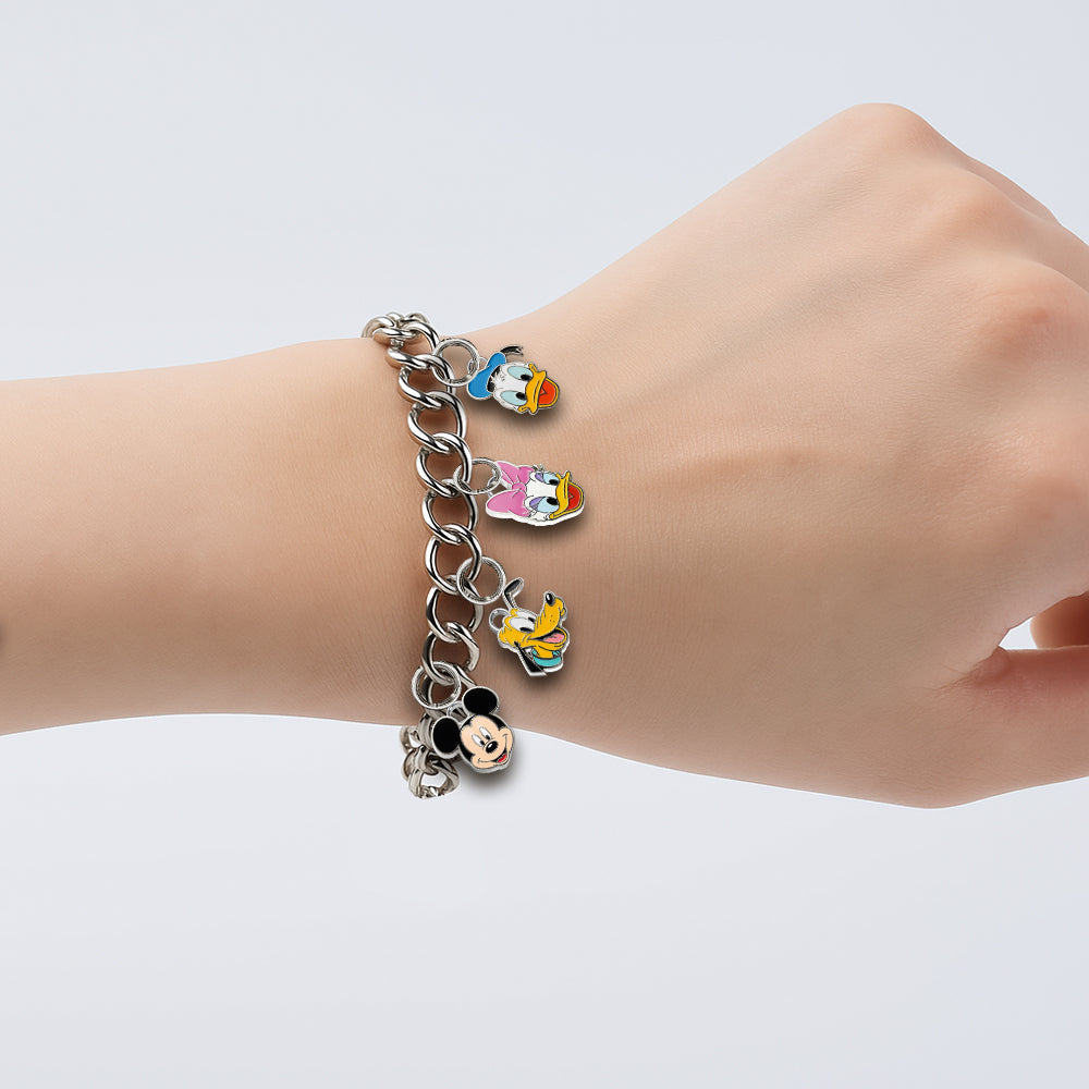 Magical World On The Wrist - Personalized Mouse Bracelet With Charms