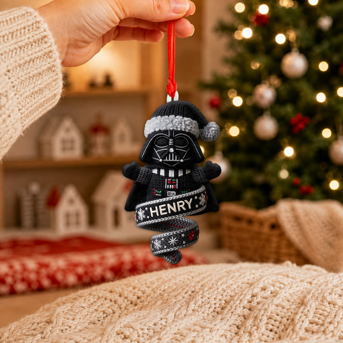 Merry Christmas - Personalized The Force Plush Ornament