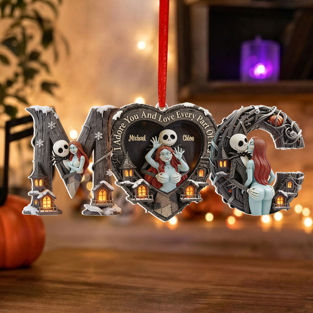 I Love You - Personalized Nightmare Premium 3D Ornament