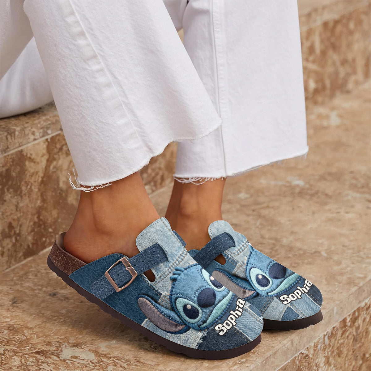 Blue Ohana - Personalized Ohana Clogs With Arch Support