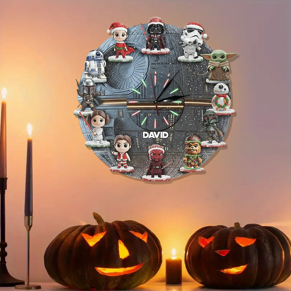 The Strong Force - Personalized The Force LED Light Wall Clock