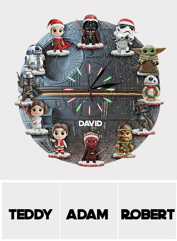 The Strong Force - Personalized The Force LED Light Wall Clock