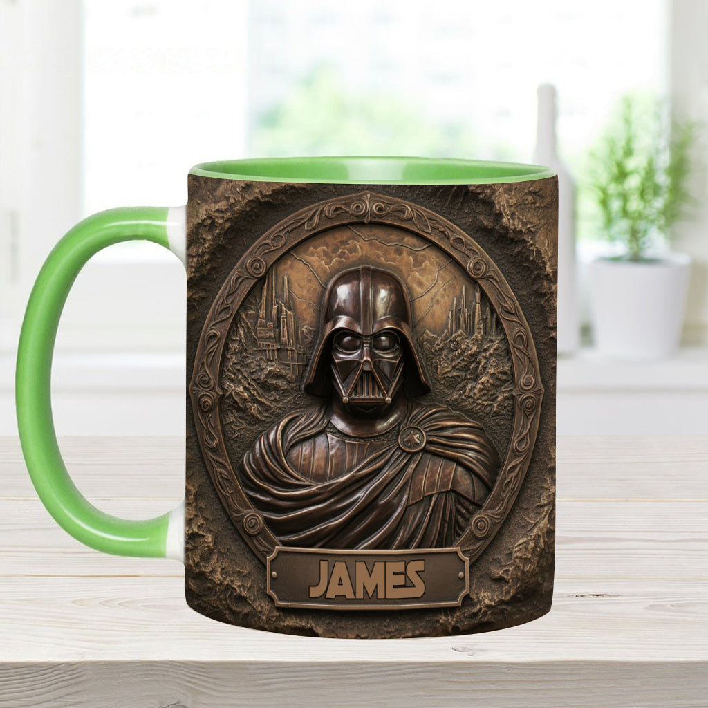 Welcome To The Dark - Personalized The Force Accent Mug