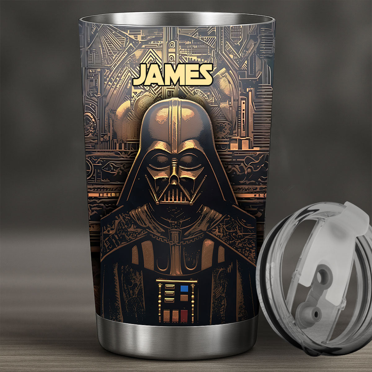 Hello Darkness - Personalized The Force Tumbler