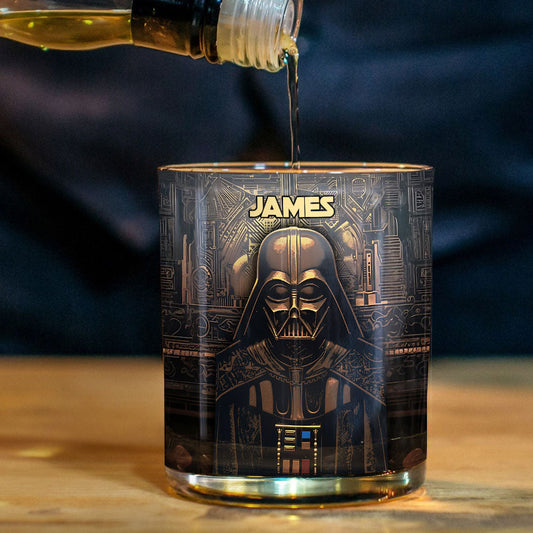 Hello Darkness - Personalized The Force Whiskey Glass