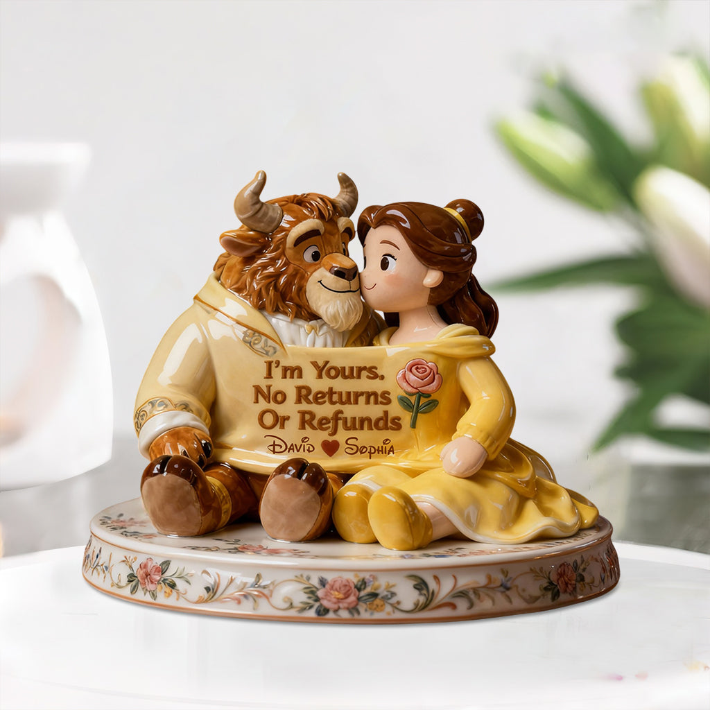 I'm Yours - Personalized Beauty And The Beast Custom Shaped Acrylic Plaque