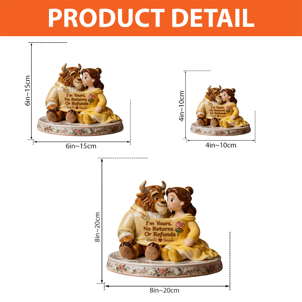 I'm Yours - Personalized Beauty And The Beast Custom Shaped Acrylic Plaque