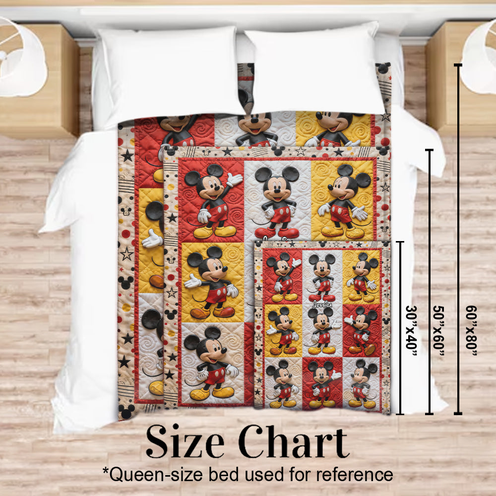 Just A Girl Who Loves Magic - Personalized Mouse Blanket