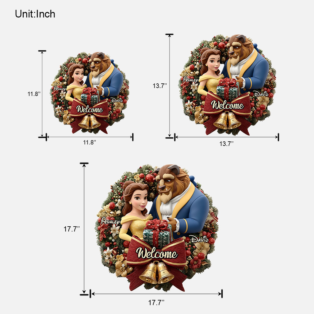 Welcome To Our House - Personalized Mouse Custom Shaped Wood Sign