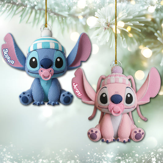 Baby Blue Ohana - Personalized Ohana Ornament