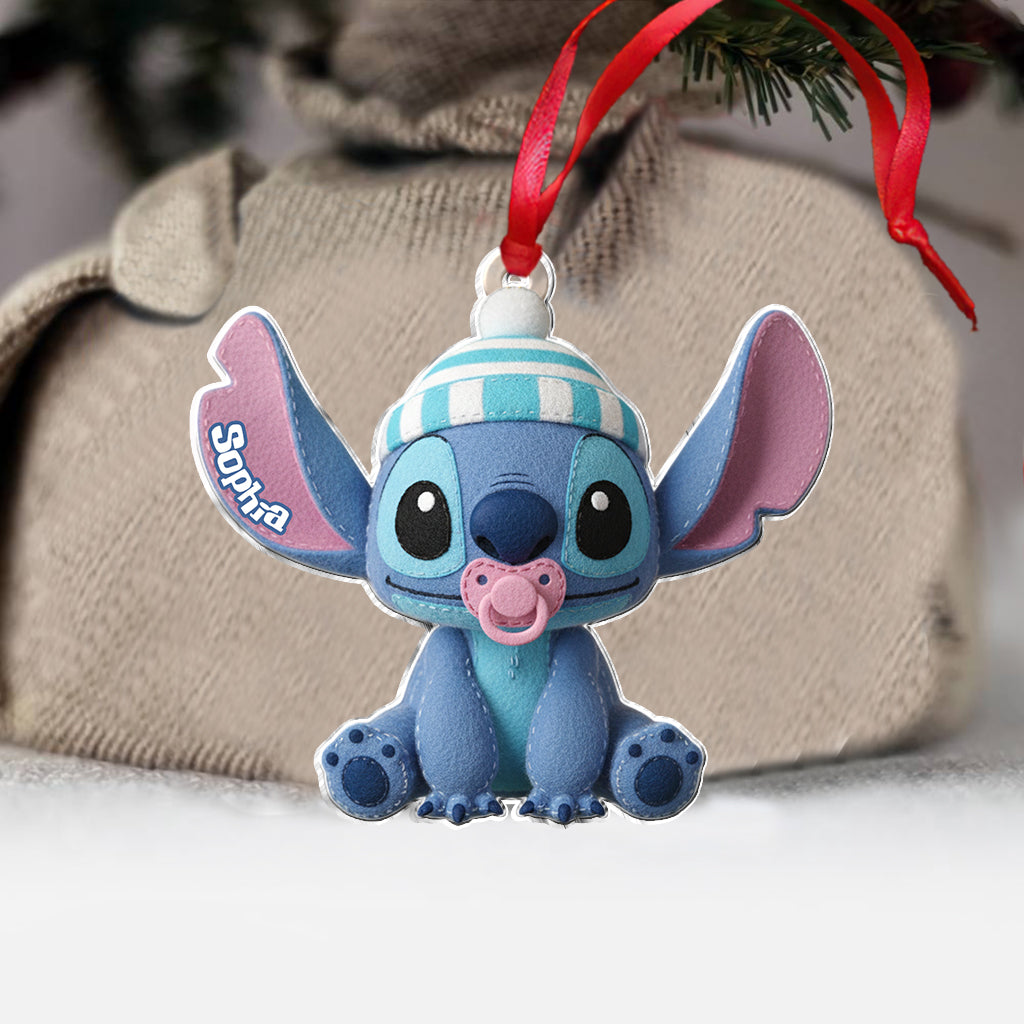 Baby Blue Ohana - Personalized Ohana Ornament