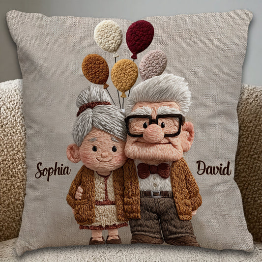 You & Me - Personalized Mouse Throw Pillow