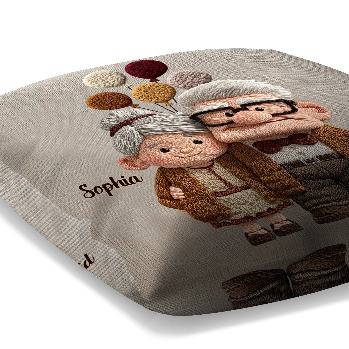 You & Me - Personalized Mouse Throw Pillow