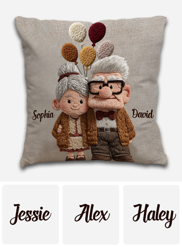 You & Me - Personalized Mouse Throw Pillow