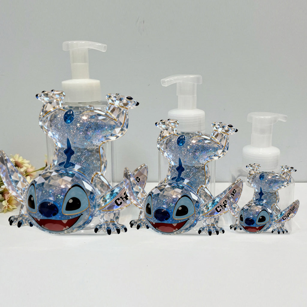Cute Blue Alien - Personalized Ohana Soap Dispenser