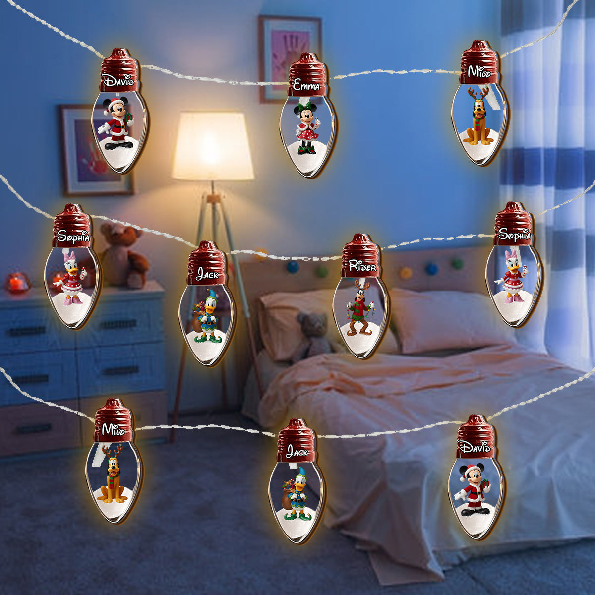 Magical Christmas 2025 - Personalized Mouse String Lights