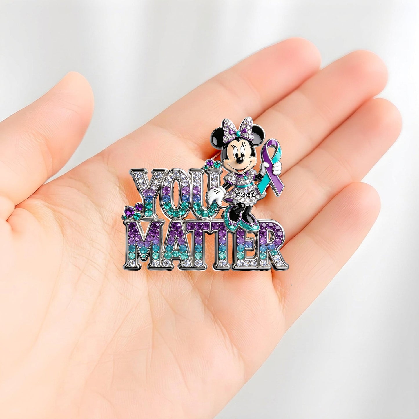 Suicide Prevention Awareness - Personalized Suicide Prevention 3D Embossed Enamel Pin