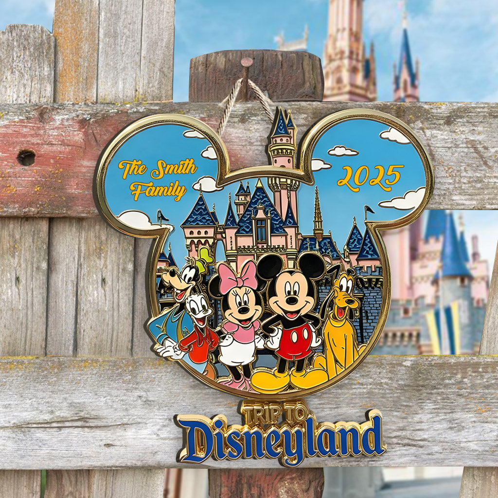 Trip to Magical Land - Personalized Mouse Custom Shaped Wood Sign
