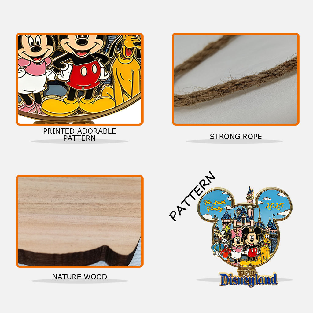 Trip to Magical Land - Personalized Mouse Custom Shaped Wood Sign