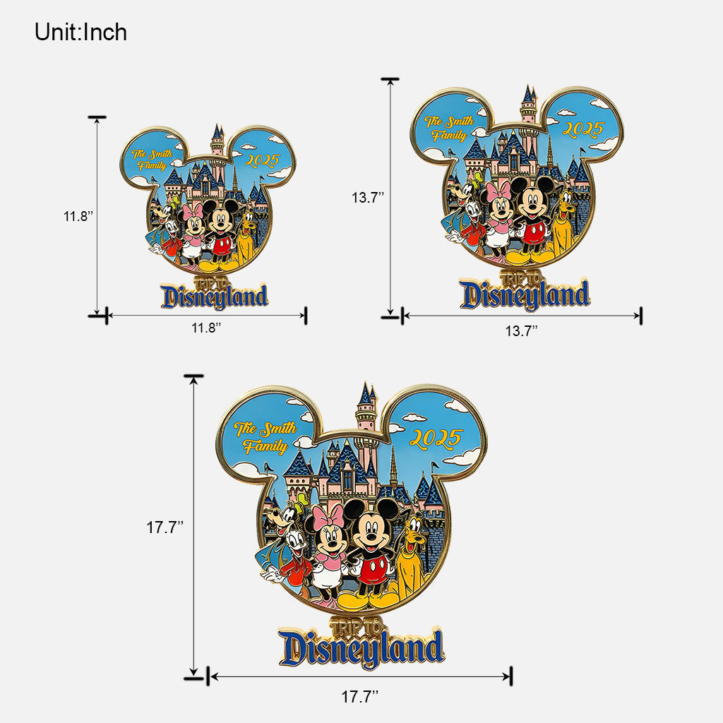 Trip to Magical Land - Personalized Mouse Custom Shaped Wood Sign