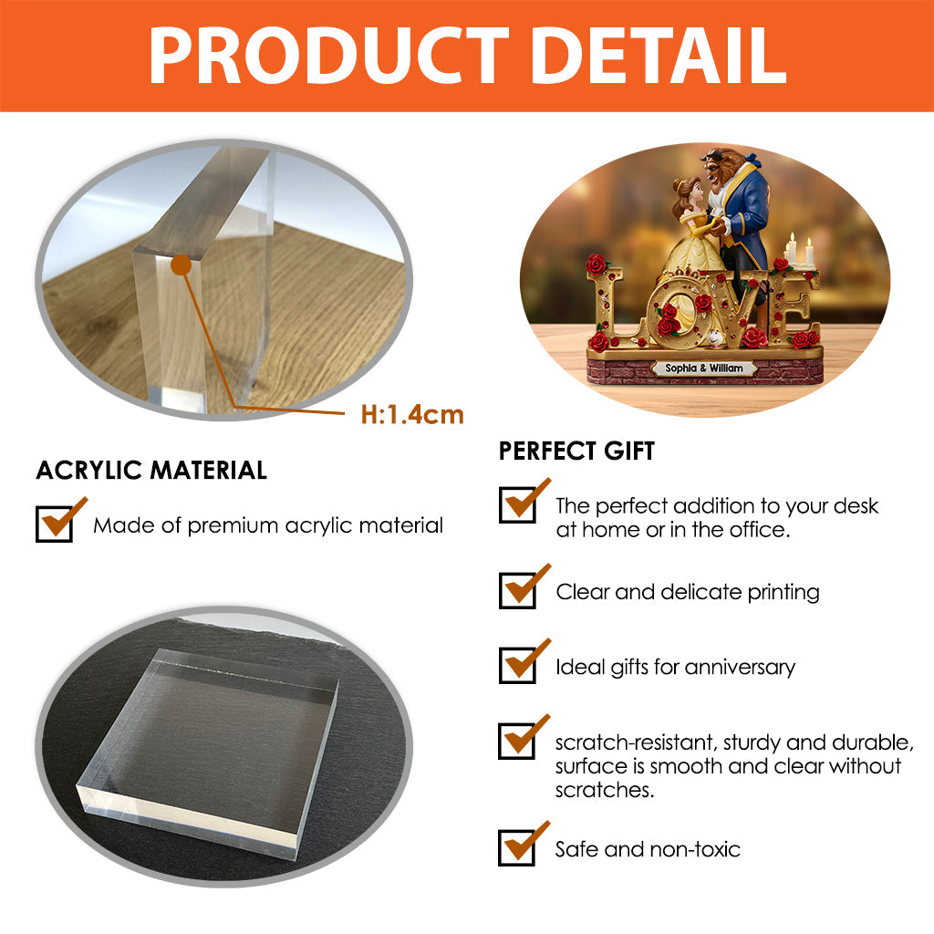 You & Me We Got This - Personalized Couple Custom Shaped Acrylic Plaque