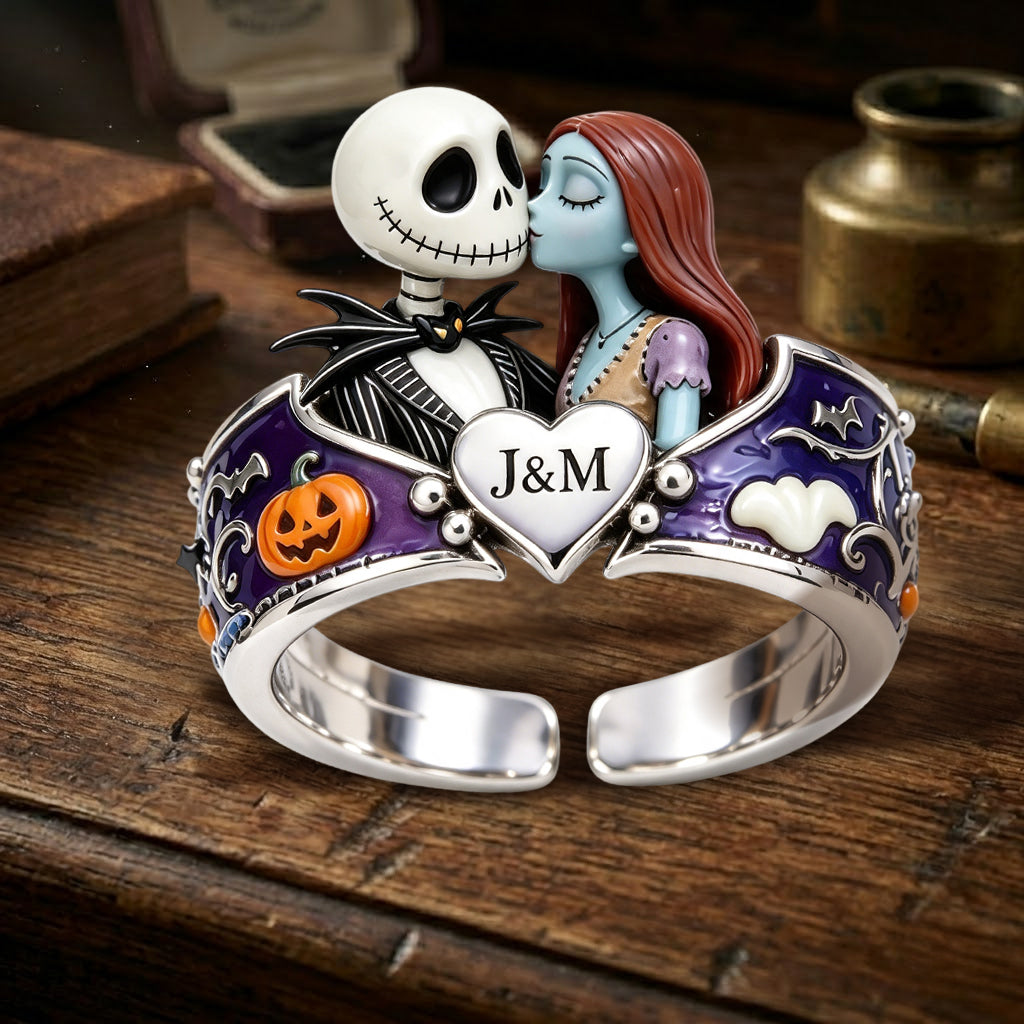 Till Death Do Us Part - Personalized Nightmare Adjustable Shaped Ring