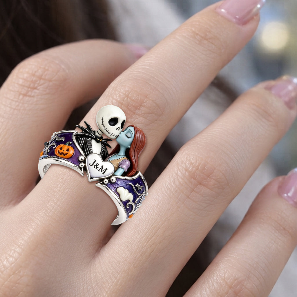 Till Death Do Us Part - Personalized Nightmare Adjustable Shaped Ring