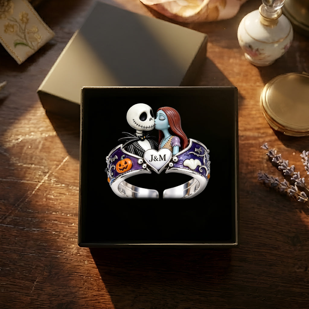 Till Death Do Us Part - Personalized Nightmare Adjustable Shaped Ring