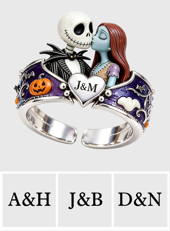 Till Death Do Us Part - Personalized Nightmare Adjustable Shaped Ring