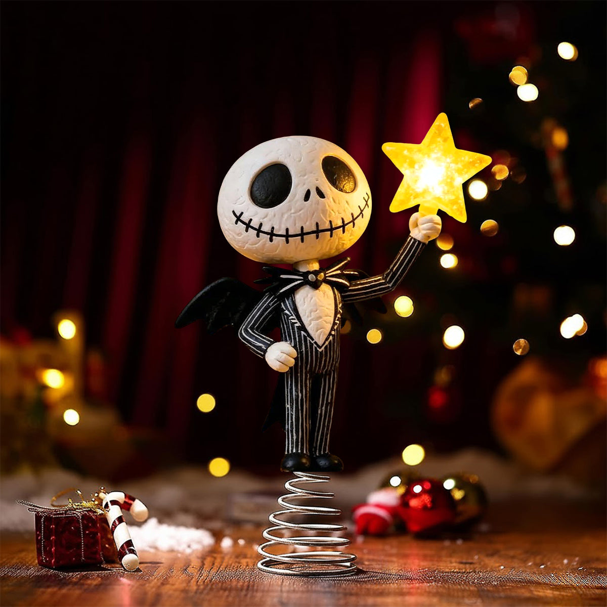 Merry Christmas - Nightmare LED Light Tree Topper