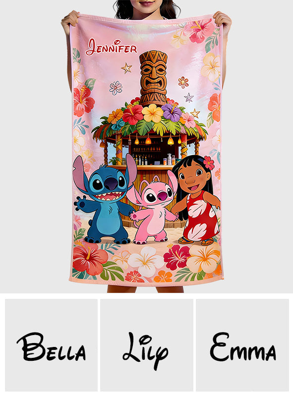 Ohana Vibe - Personalized Ohana Quick-dry Beach Towel/ Bath Towel