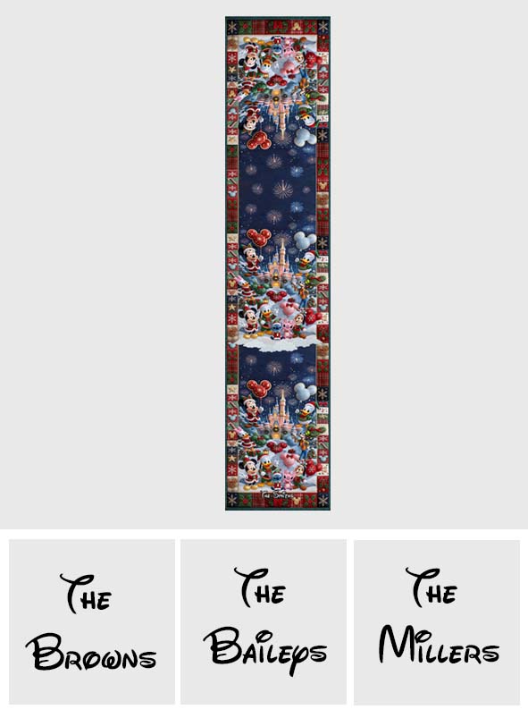 Christmas Time - Personalized Mouse Table Runner