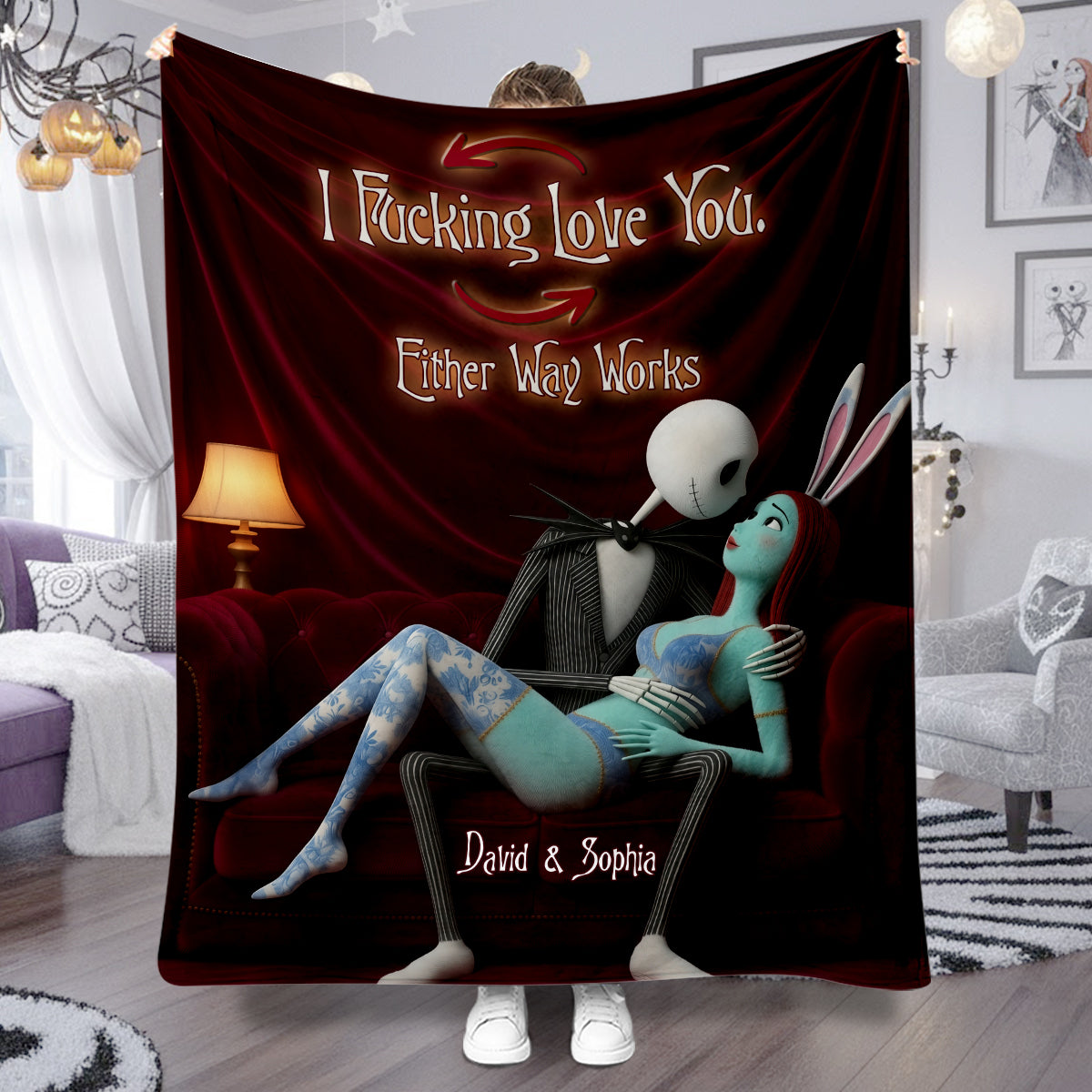 I Love You - Personalized Nightmare Blanket
