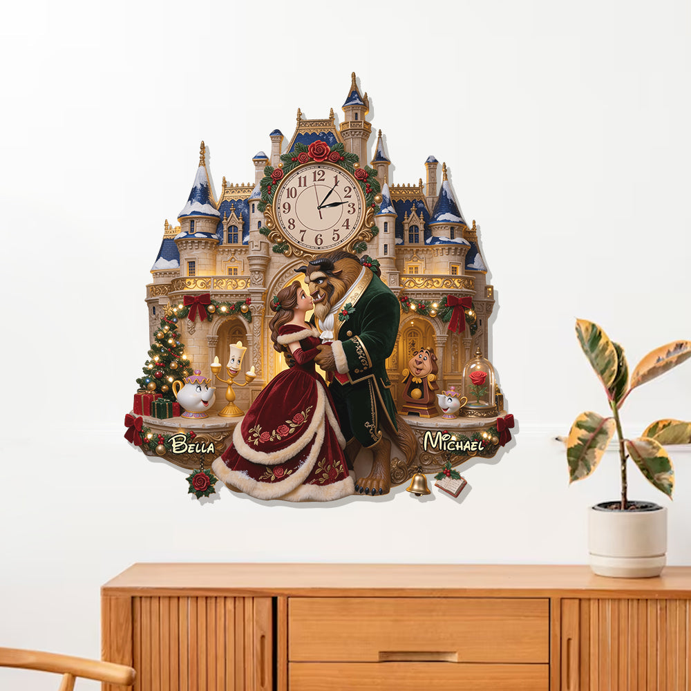 Tale As Old As Time - Personalized Beauty And The Beast LED Light Wall Clock