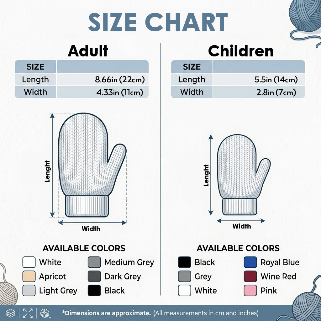 Funny Skeleton Hand - Personalized Nightmare Knitted Mittens