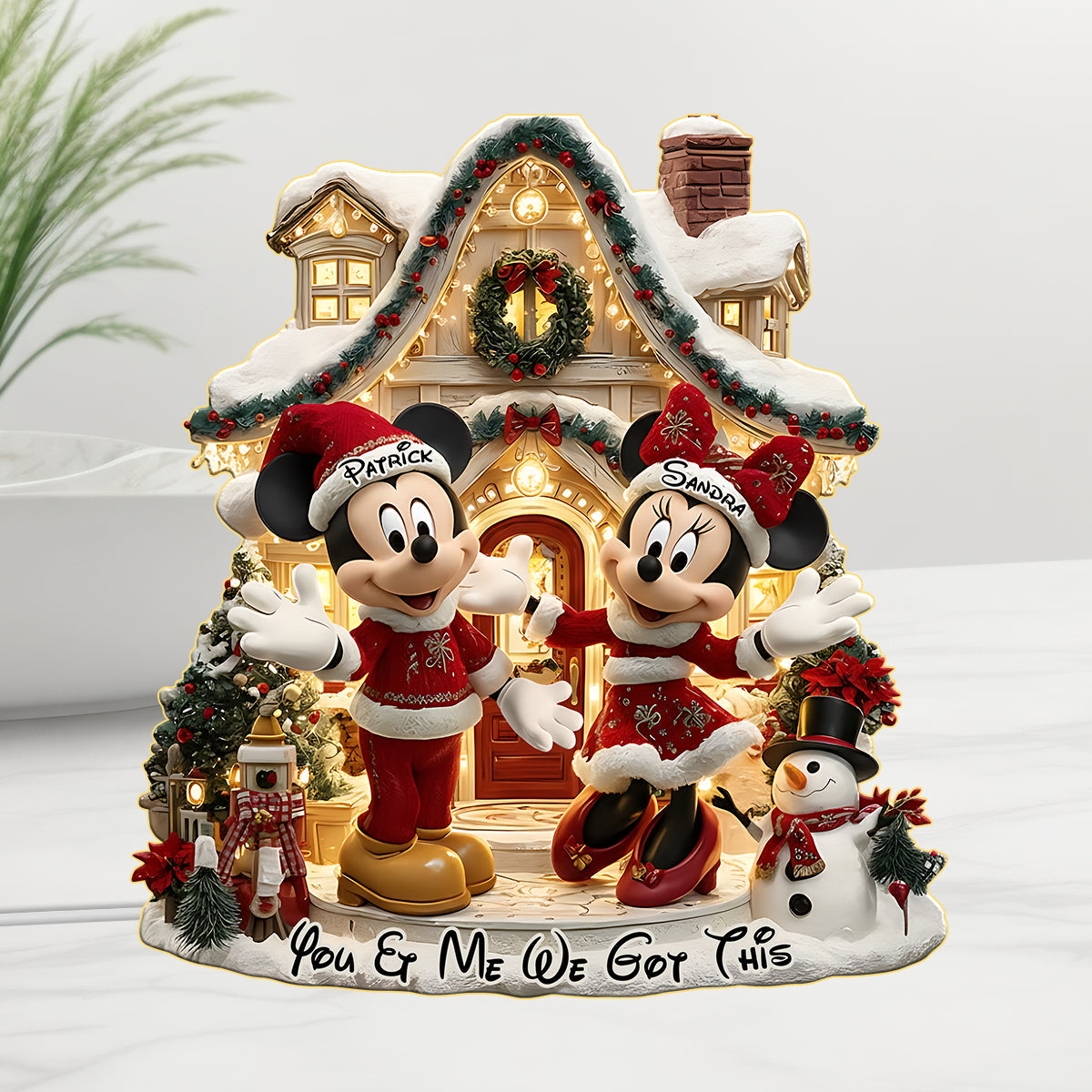 You And Me We Got Thi s - Personalized Mouse Acrylic LED Night Light