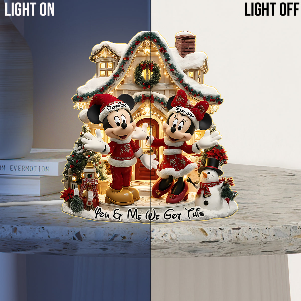 You And Me We Got Thi s - Personalized Mouse Acrylic LED Night Light