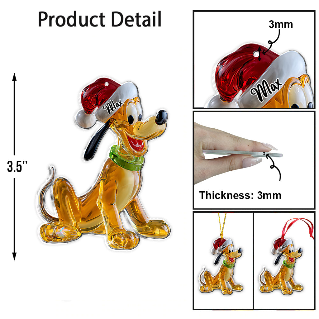 Merry Christmas - Personalized Mouse Ornament